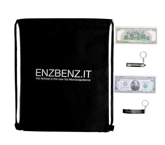 Combo ENZ-BENZ con dollaro autografato e Zainetto